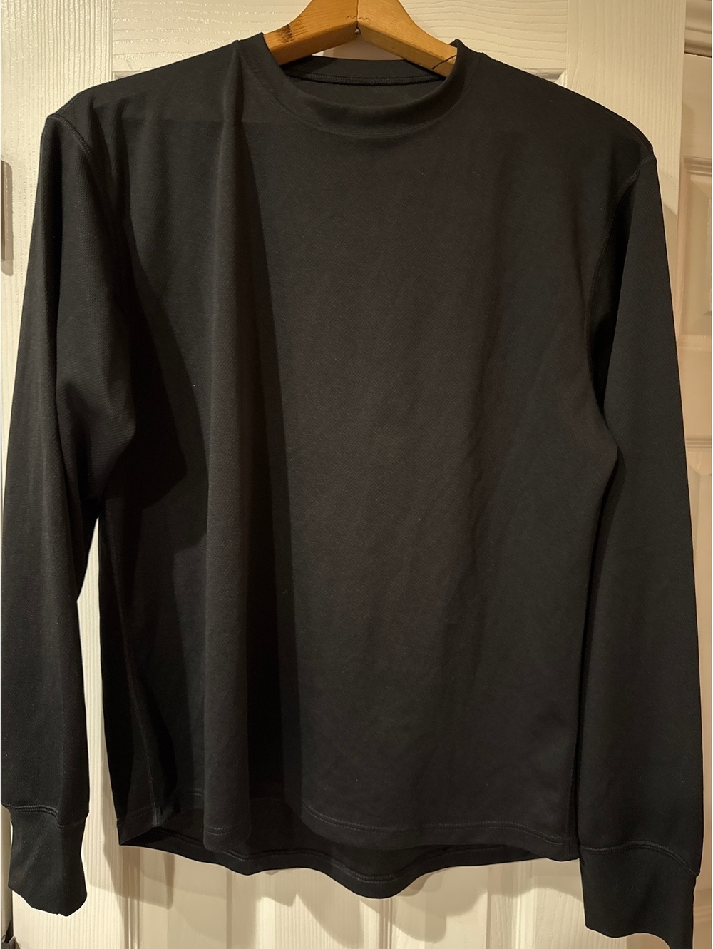 XTEK Men's Black Long Sleeve Polyester Shirt Size L